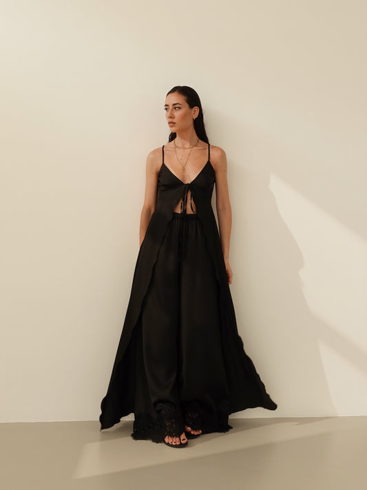 COORDINATO SATIN MONTECARLO - NERO 60621