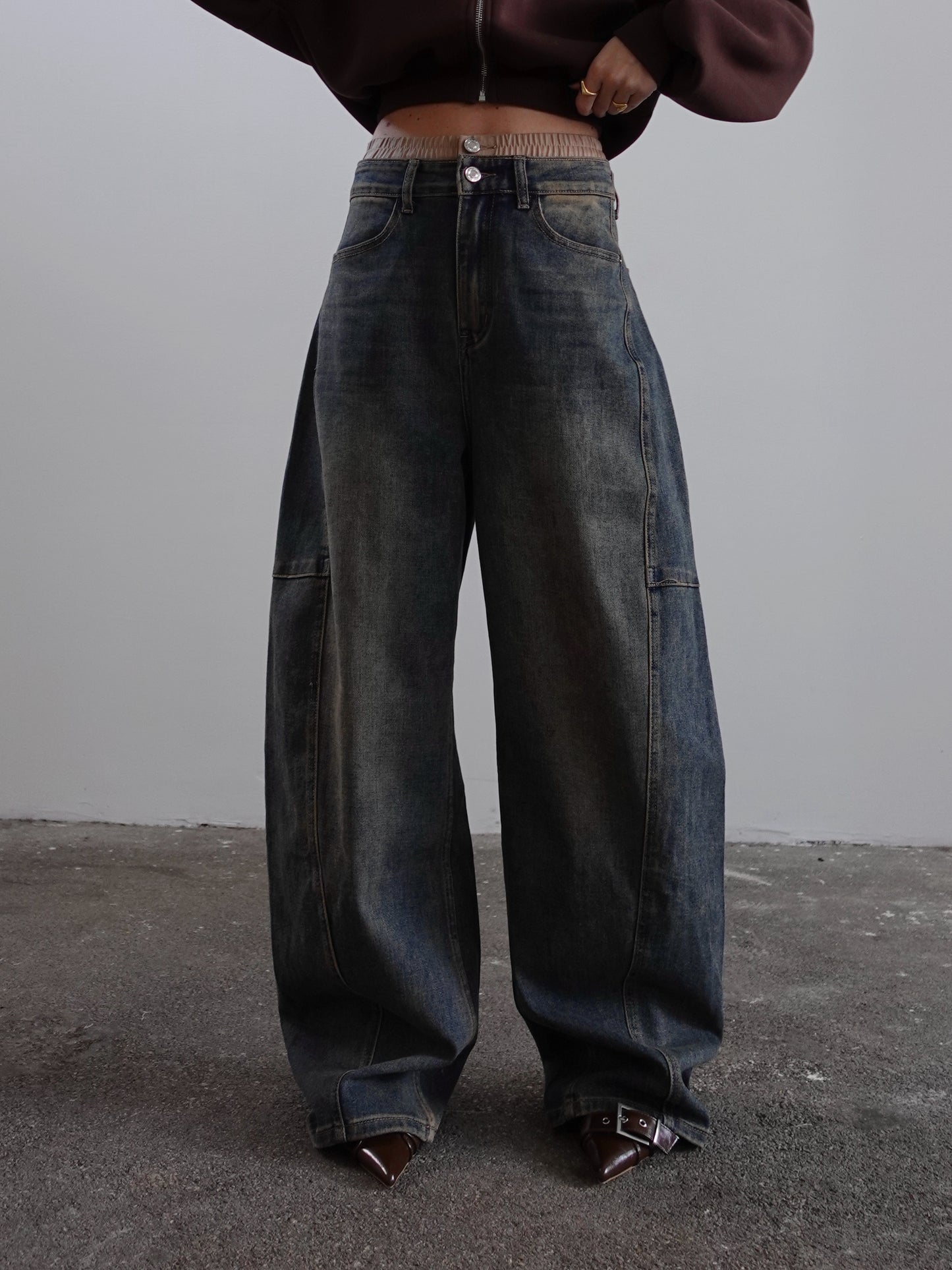 JEANS UNDERWEAR BALLOON FIT - SABBIA 32271