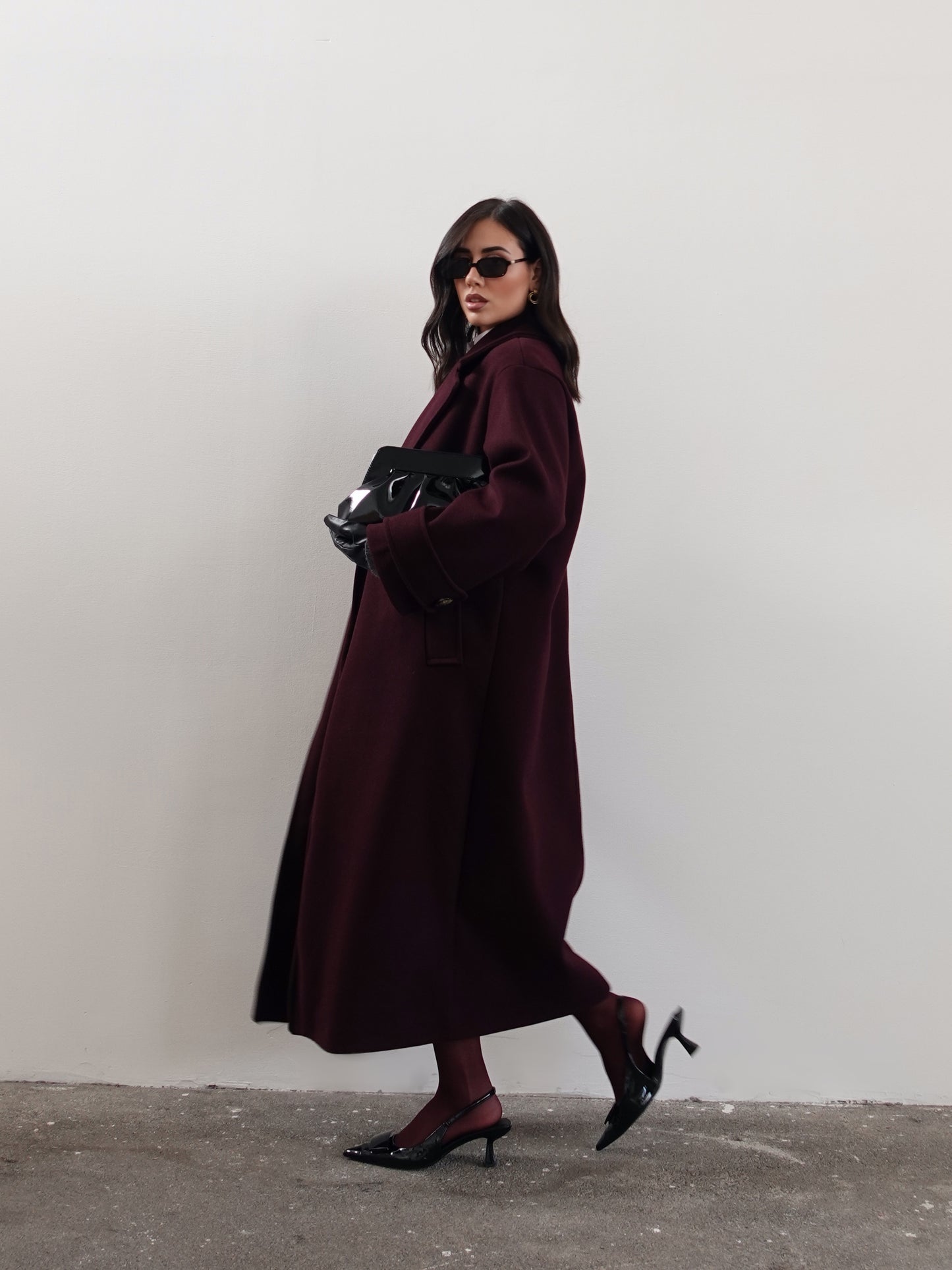 CAPPOTTO OVERSIZE OSLO - BURGUNDY 22298