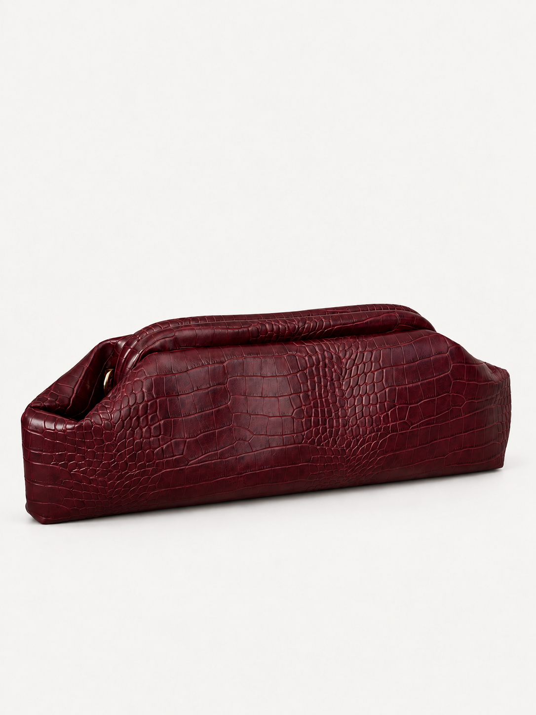 BAGUETTE CROCO IN ECOPELLE - BORDEAUX