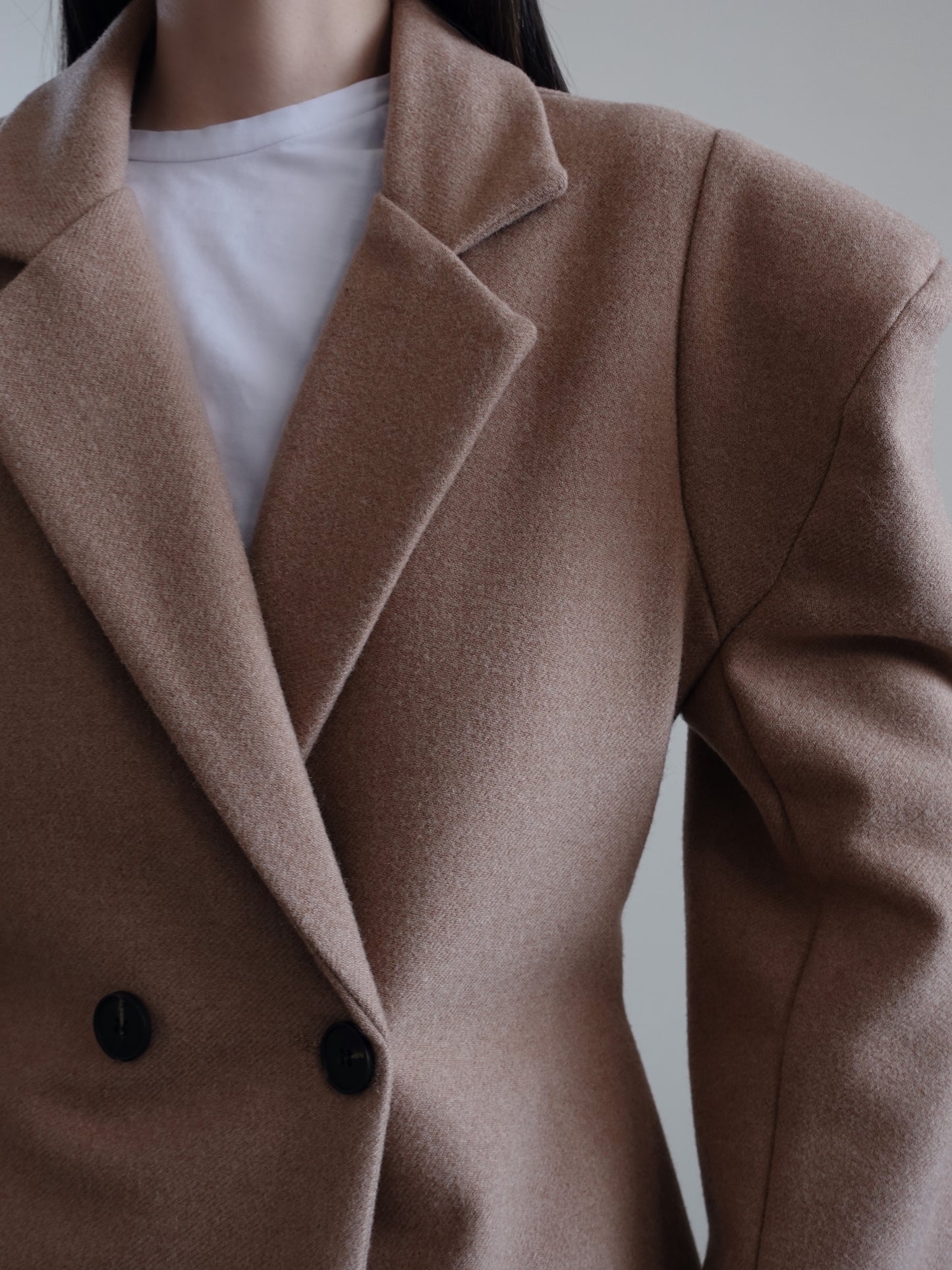 CAPPOTTO VENICE CON SPALLINE - CAMEL- GLAD01