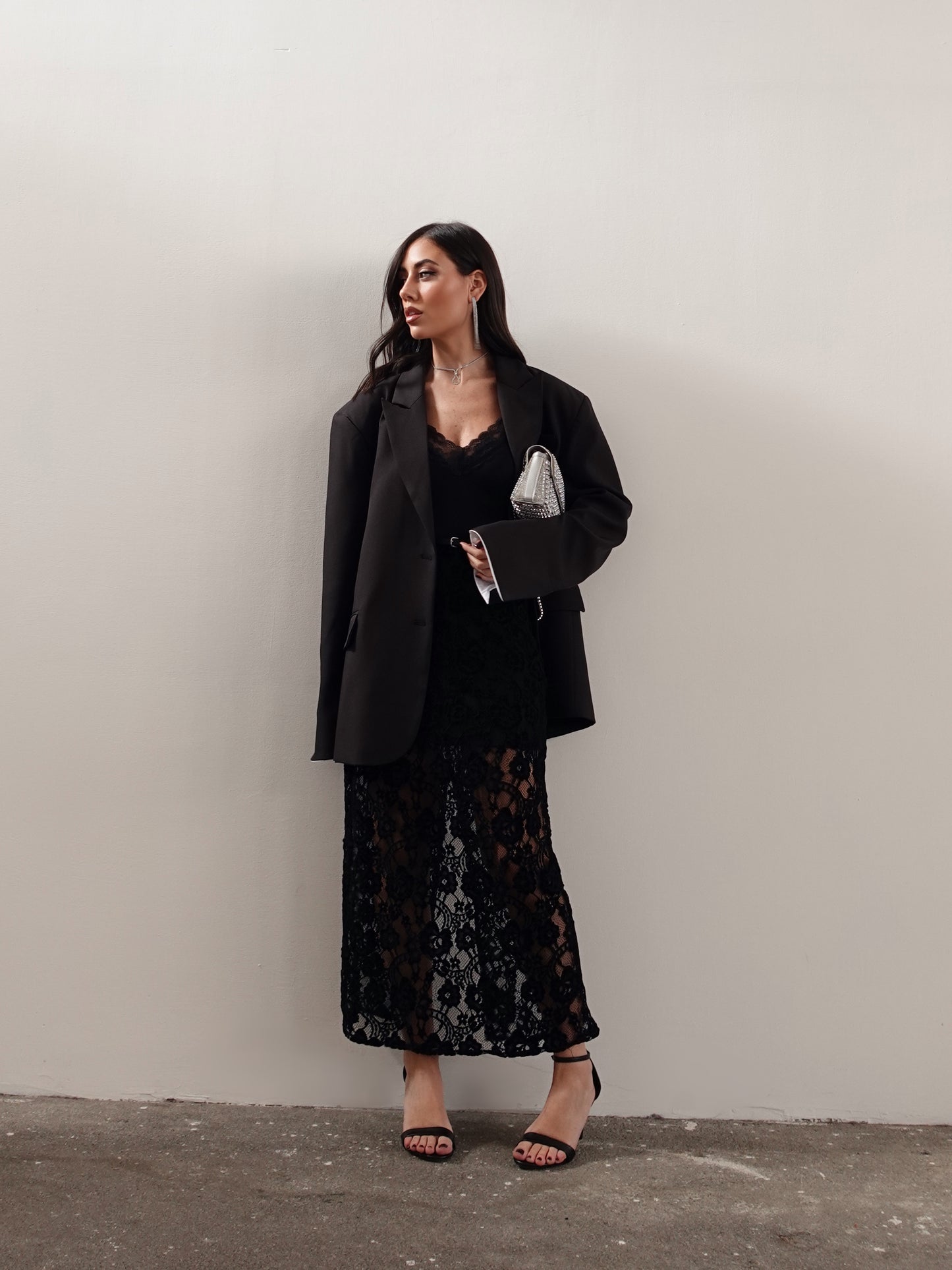 BLAZER OVERSIZE TIMES SQUARE - NERO 3151