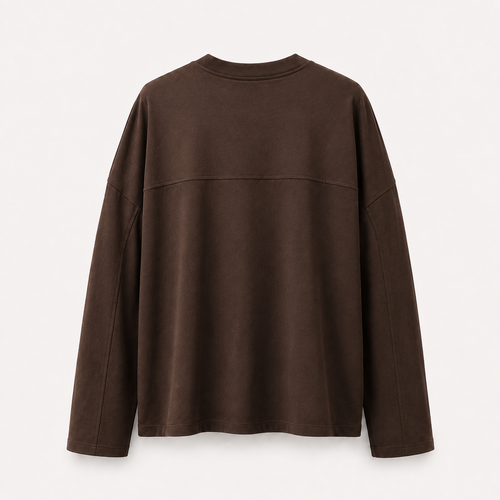LONG-SLEEVE BASIC LUMINA - CIOCCOLATO LD6024