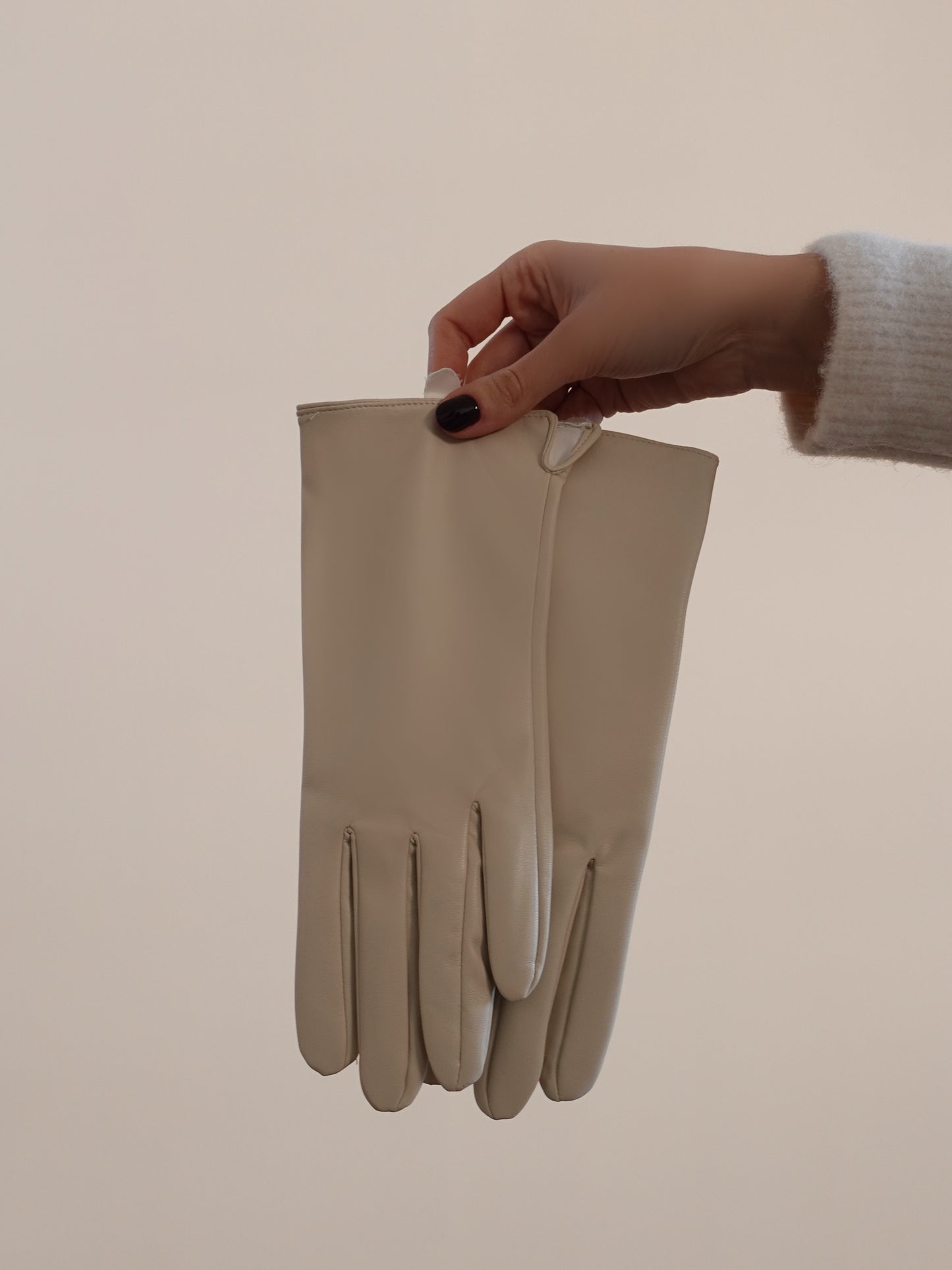 GUANTI IN ECOPELLE WINTER - PANNA ST422