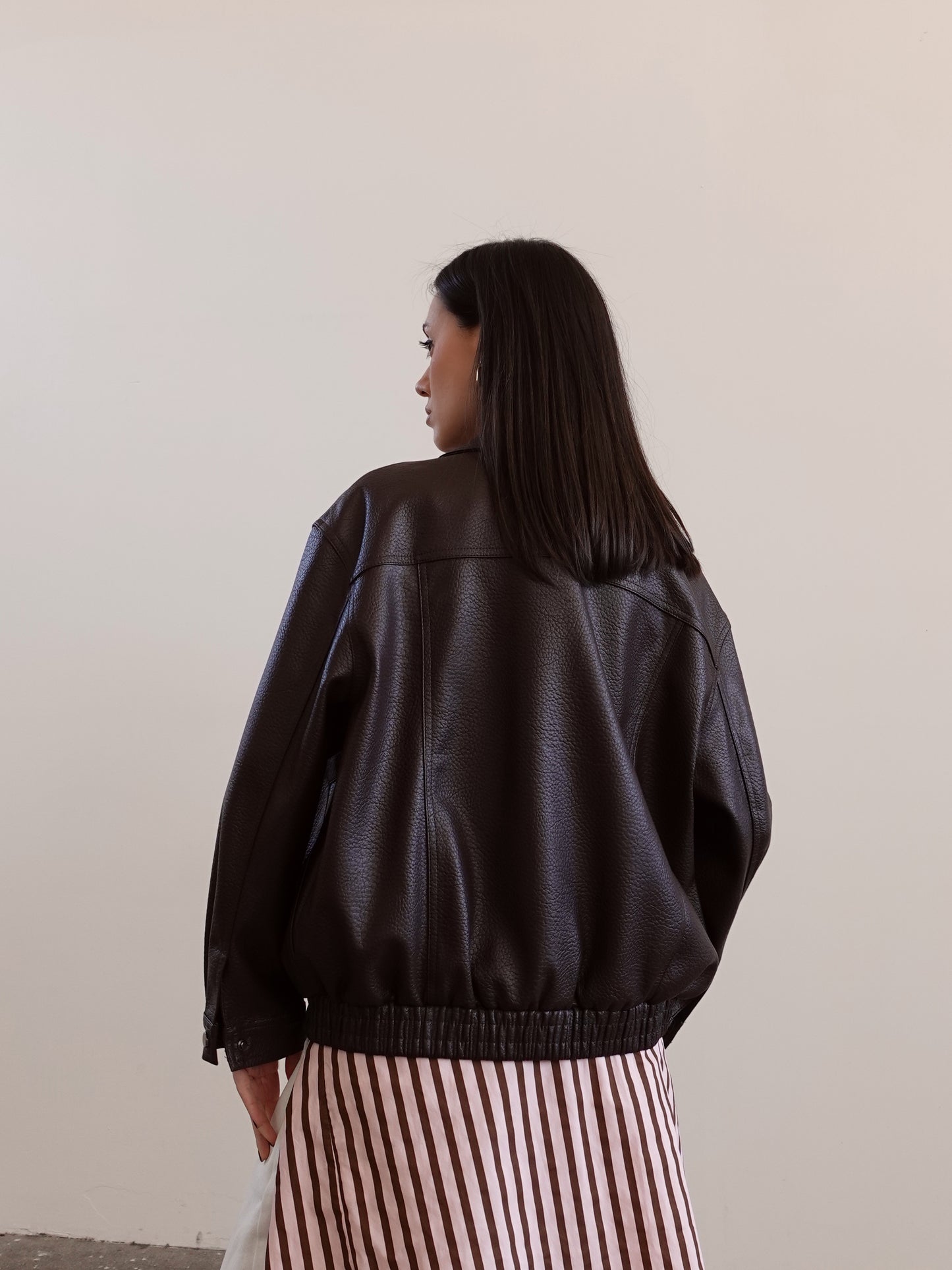 GIACCA CLYDE IN ECOPELLE - MARRONE B635