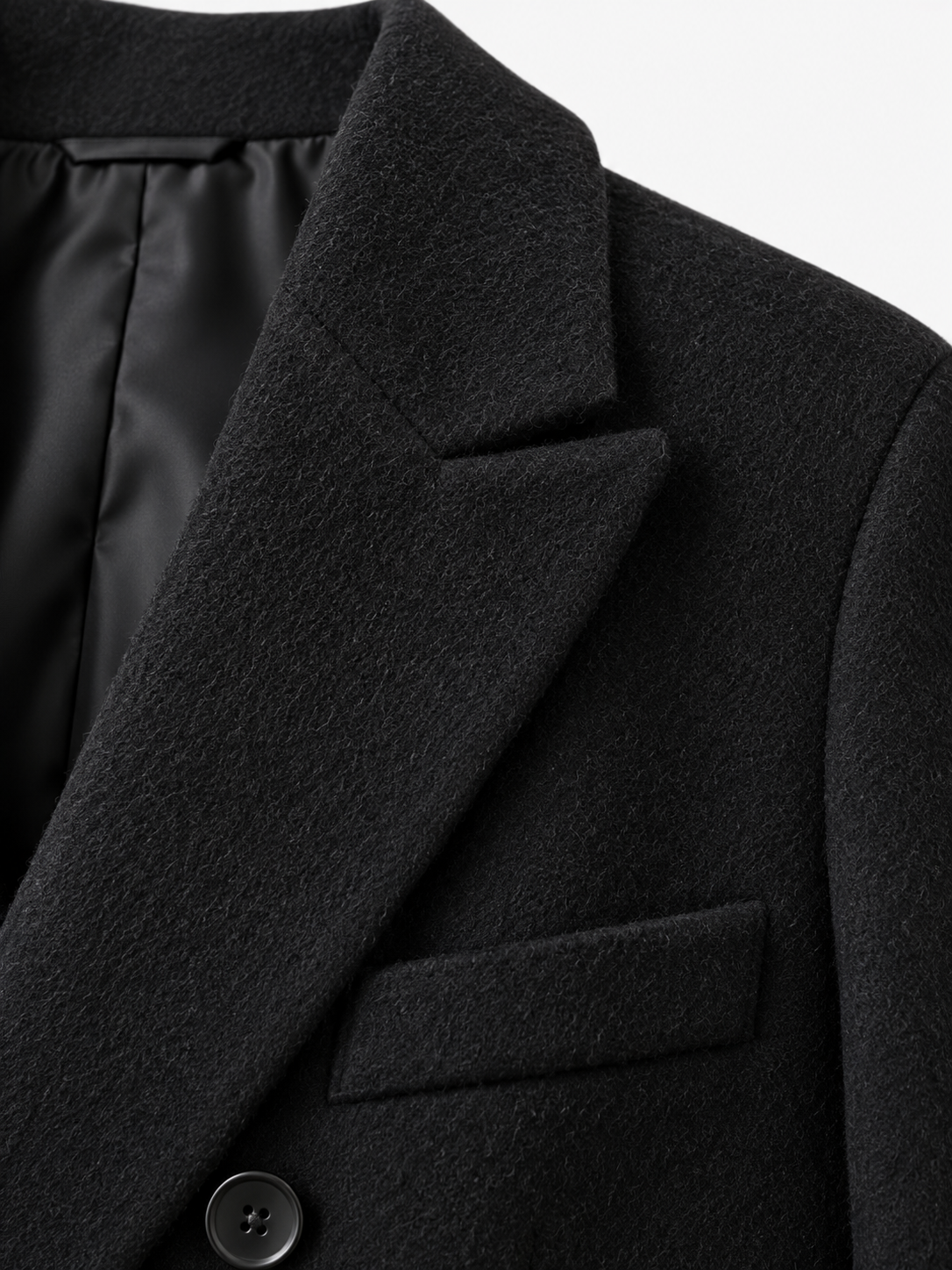 CAPPOTTO DOPPIOPETTO IN LANA - NERO HAR035