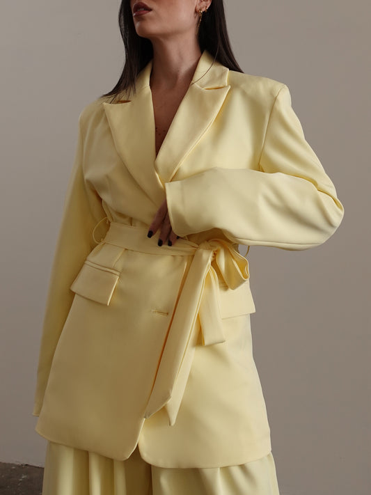 BLAZER FLORENCE CON CINTURA - GIALLO 1350