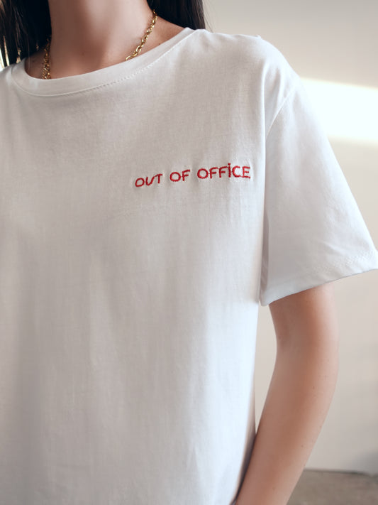 T-SHIRT OUT OF OFFICE - BIANCO 5033414