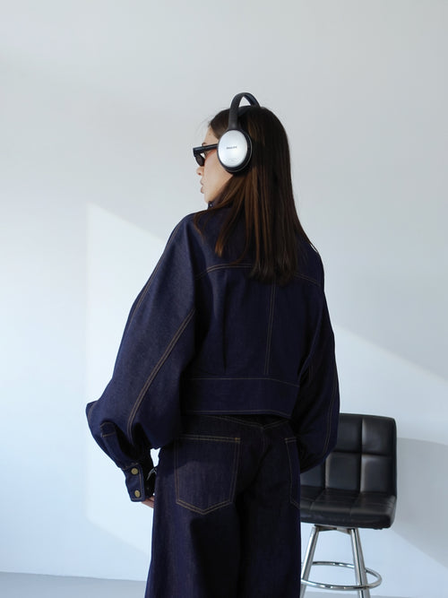 GIACCA IN DENIM MURCIELAGO - BLU SCURO 30406