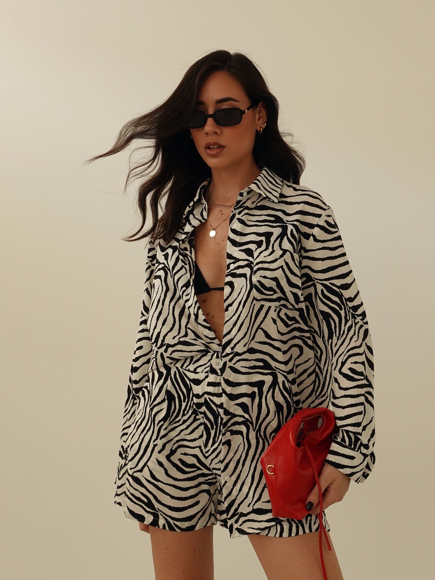 COORDINATO ZEBRATO - BIANCO/NERO 2207