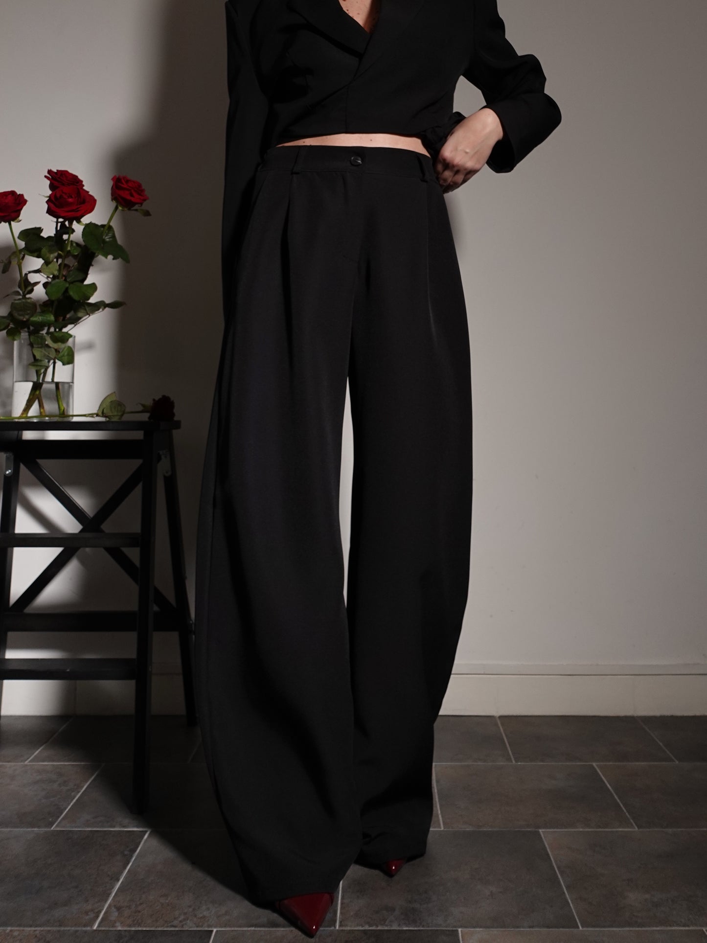 PANTALONI BALLOON FIT - NERO 6739