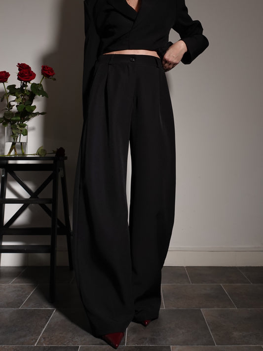 PANTALONI BALLOON FIT - NERO 6739