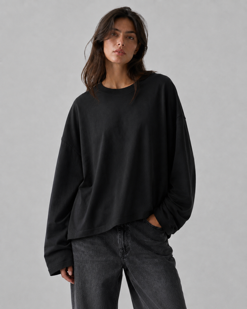 LONG-SLEEVE BASIC LUMINA - NERO LD6024