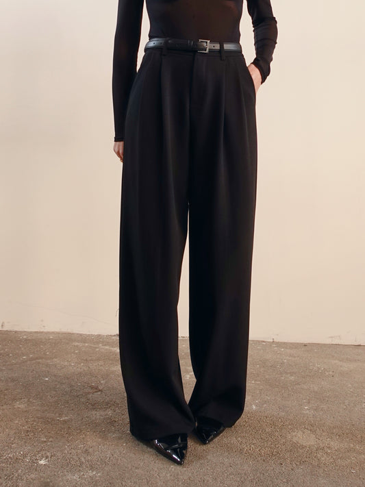 PANTALONI A PALAZZO LISBONA - NERO 68806