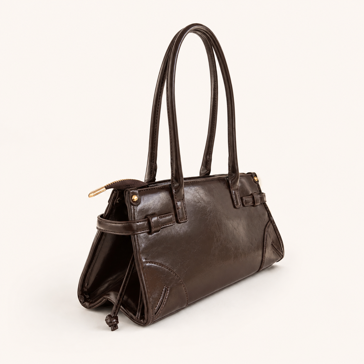 BORSA EAST-WEST IN ECOPELLE - TESTA DI MORO