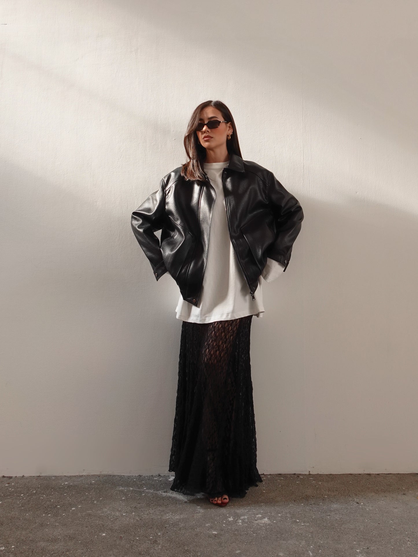 GIACCA CLYDE IN ECOPELLE - NERO B635