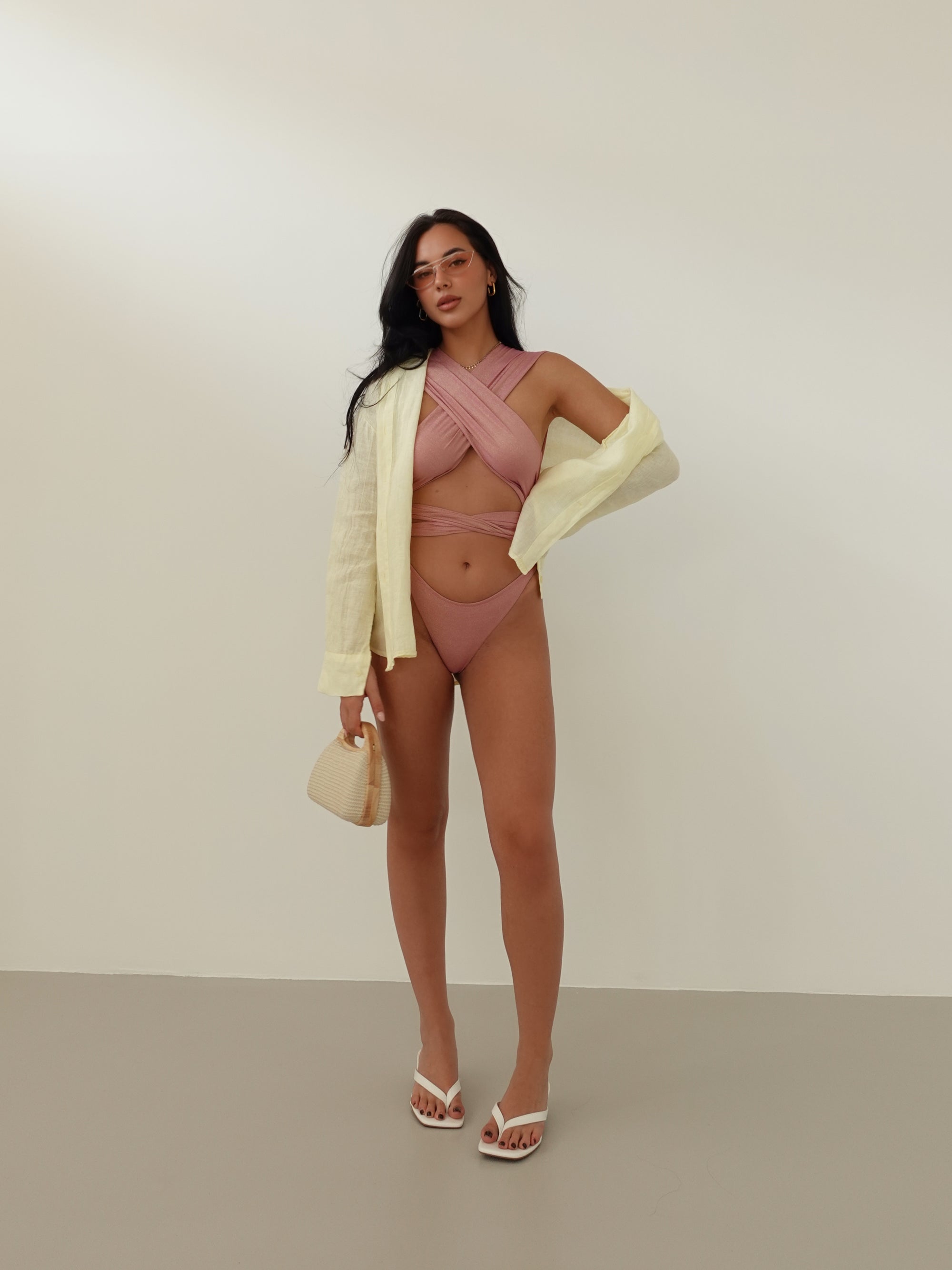 COSTUME INTERO MULTIPOSITION INDIA - ROSA
