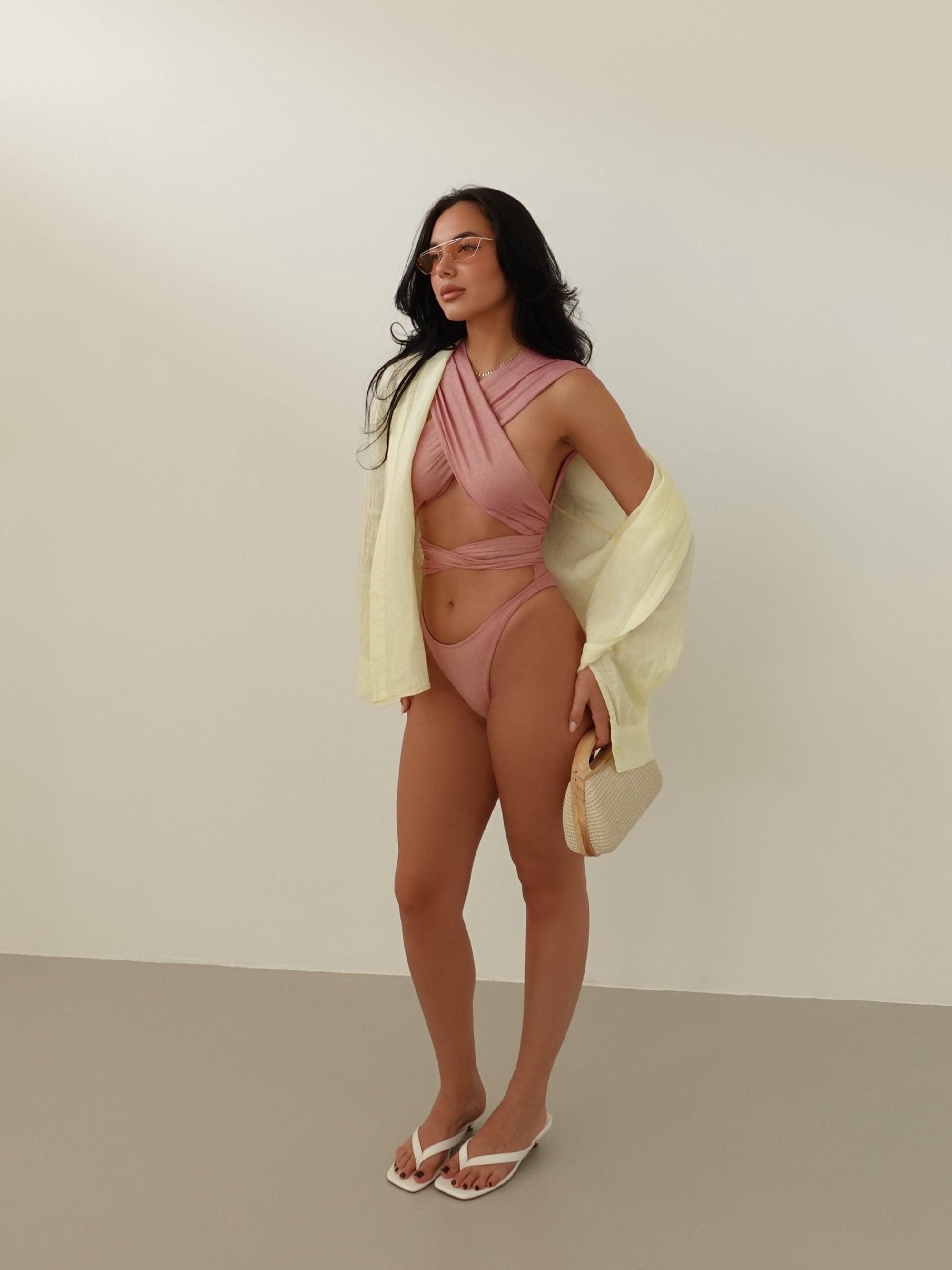 COSTUME INTERO MULTIPOSITION INDIA - ROSA