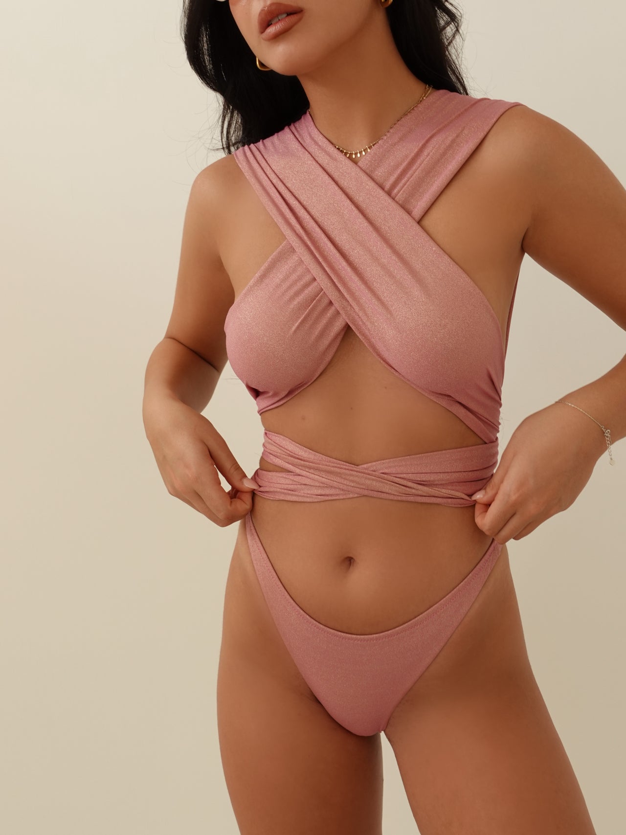 COSTUME INTERO MULTIPOSITION INDIA - ROSA