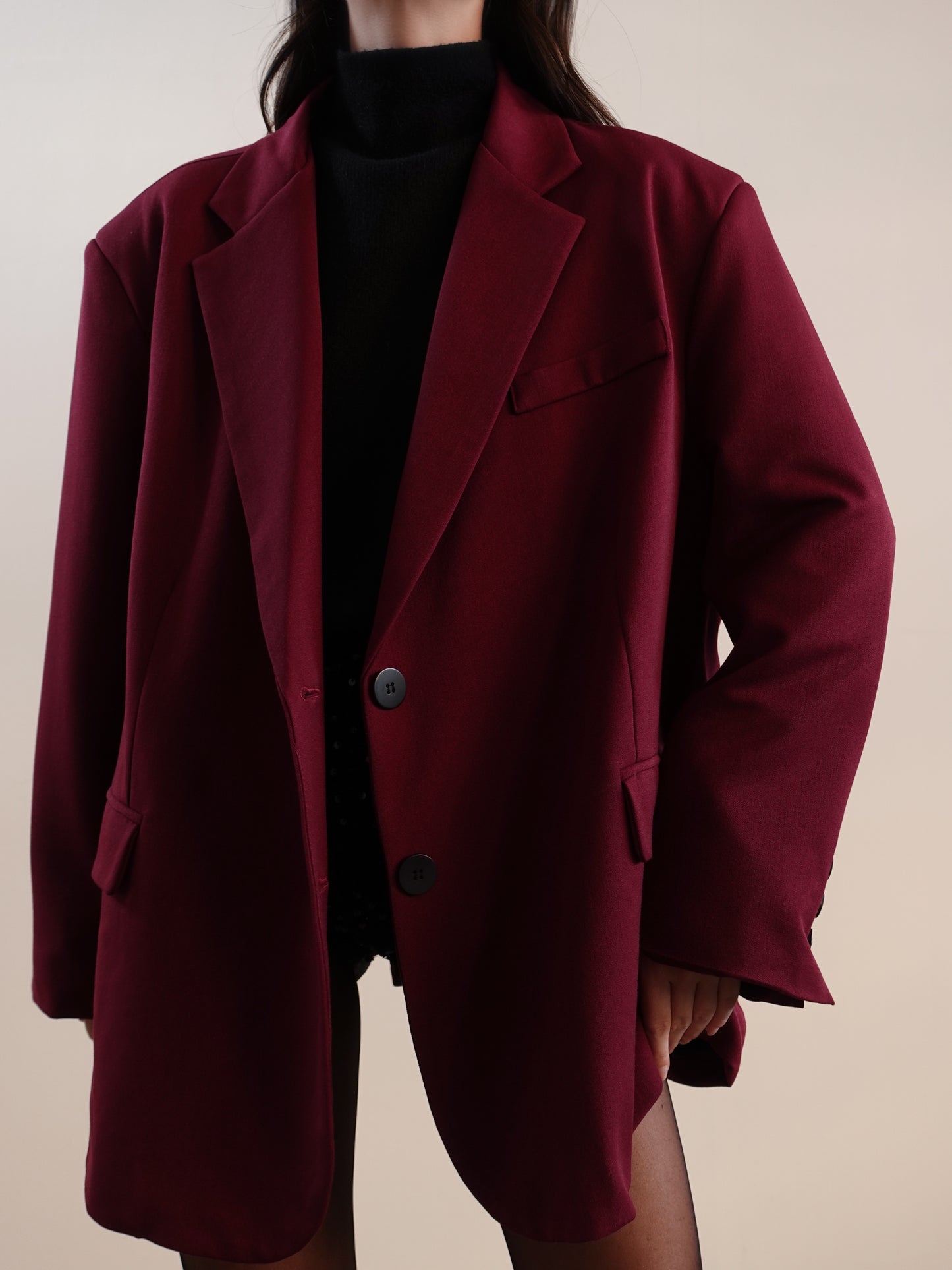 BLAZER OVERSIZE LUMINA - BORGOGNA 1932