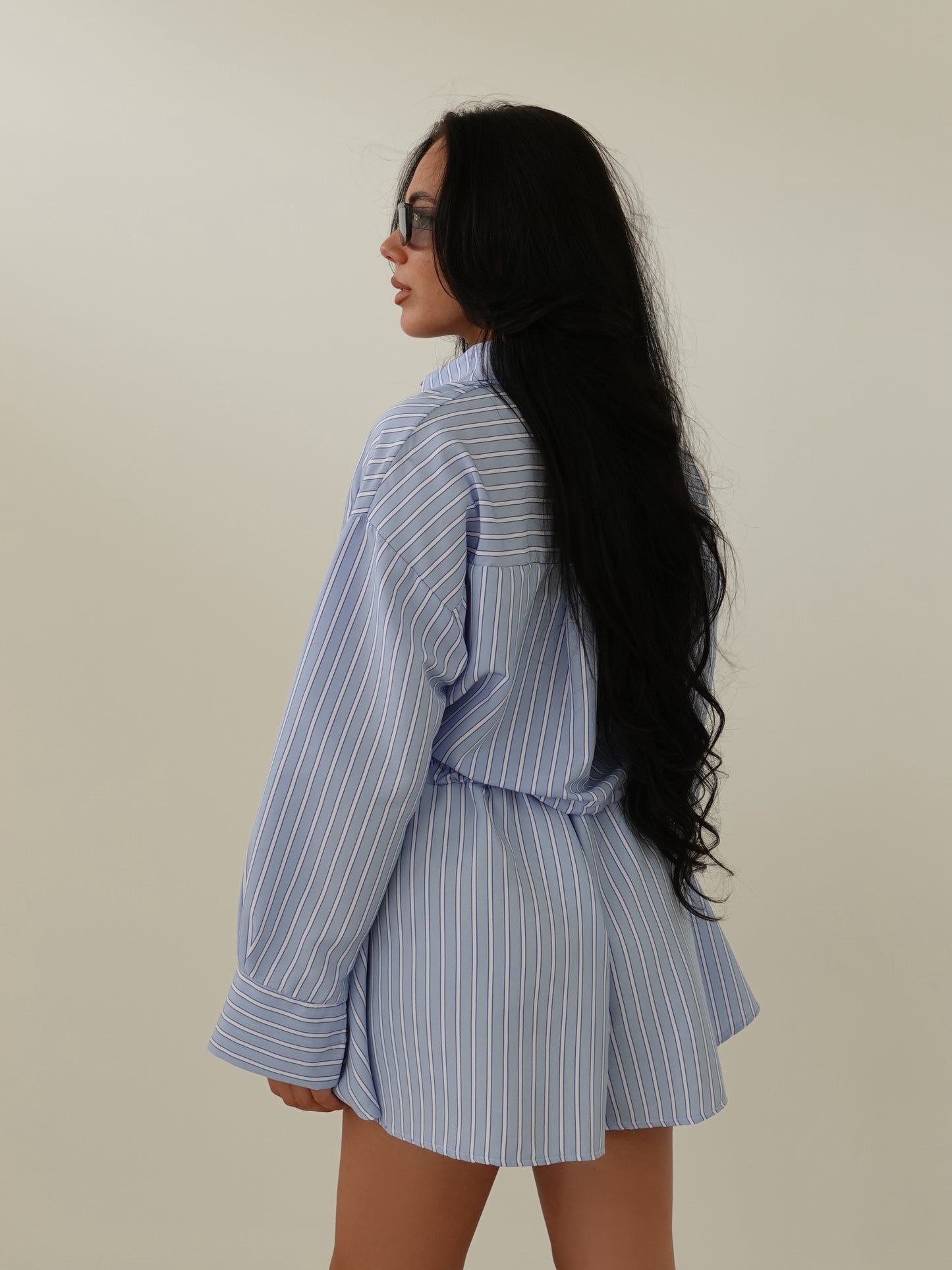 COORDINATO A RIGHE LAS PALMAS - AZZURRO 8664