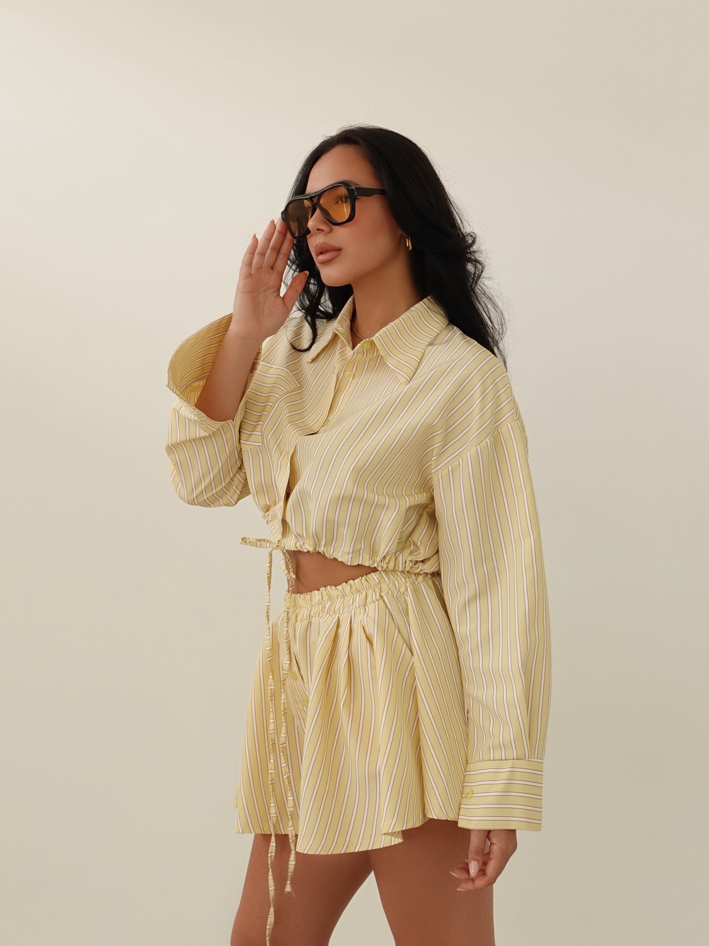 COORDINATO A RIGHE LAS PALMAS - GIALLO 8664