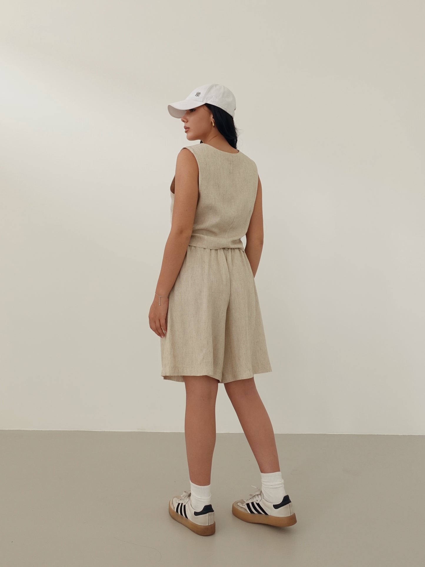 COORDINATO MICHELLE MISTO LINO - BEIGE 61557
