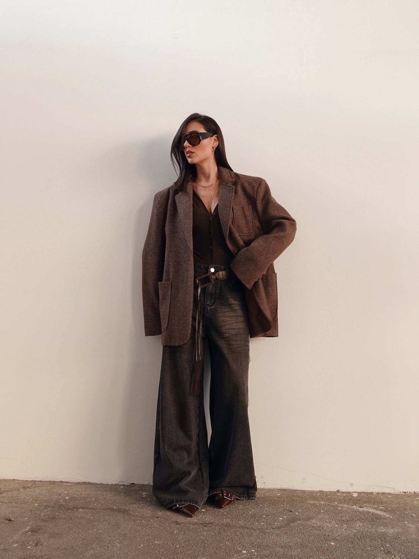 CARDIGAN IN CASHMERE - MARRONE 86861