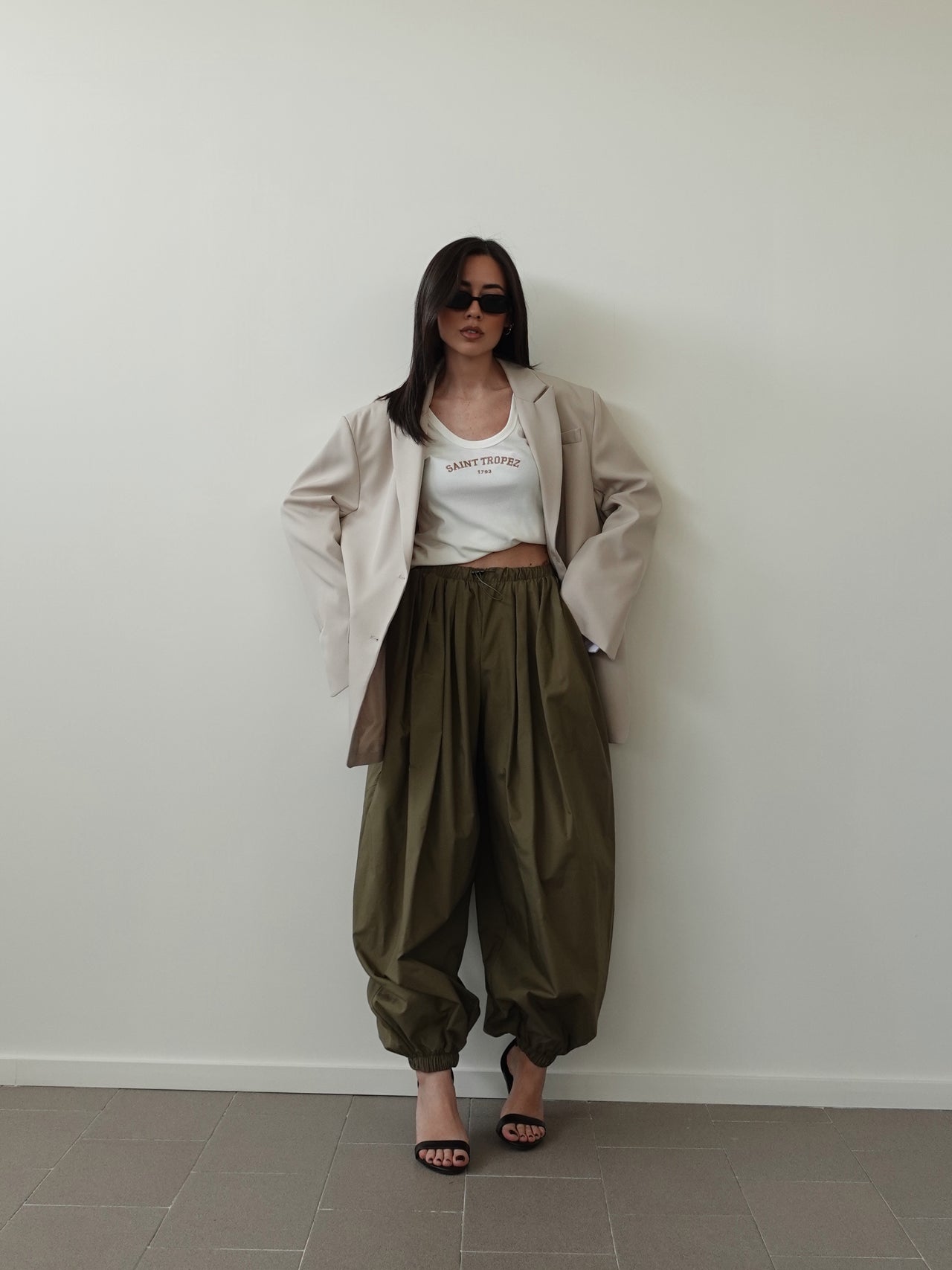 BLAZER OVERSIZE TIMES SQUARE - BEIGE 3153