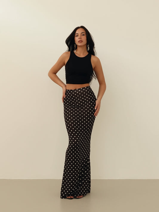 GONNA LONGUETTE A POIS - NERO 5038