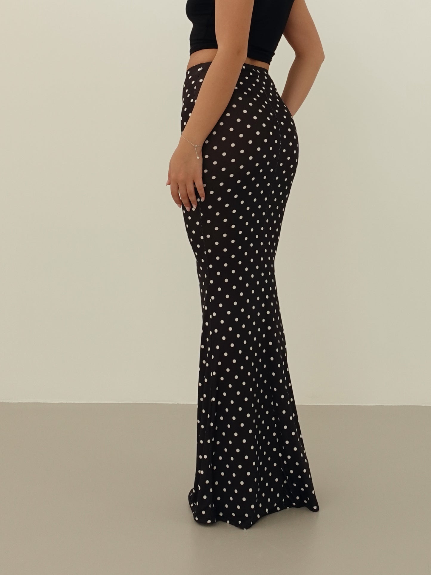 GONNA LONGUETTE A POIS - NERO 5038