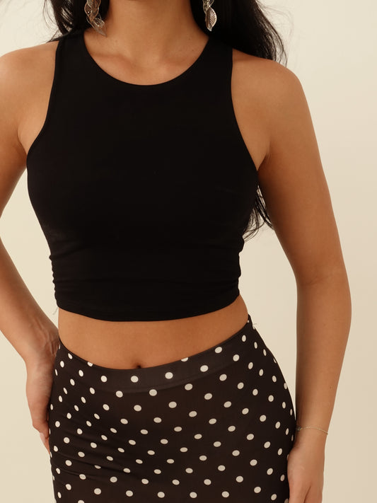 CANOTTA CROP - NERO 22086