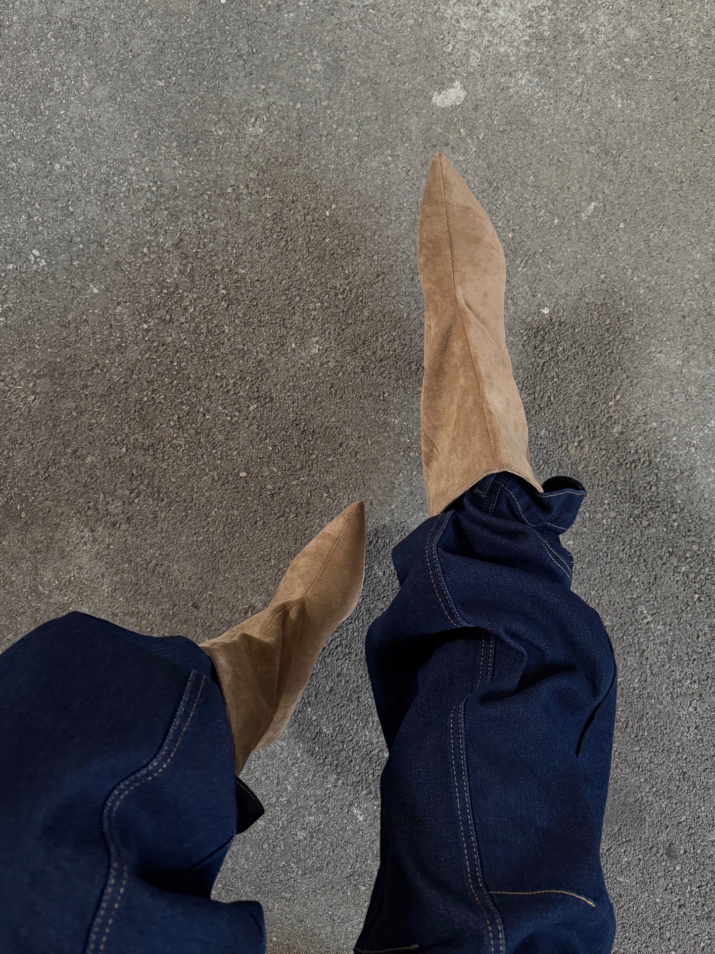 STIVALETTO SCAMOSCIATO DENISE - CAMEL 788-259