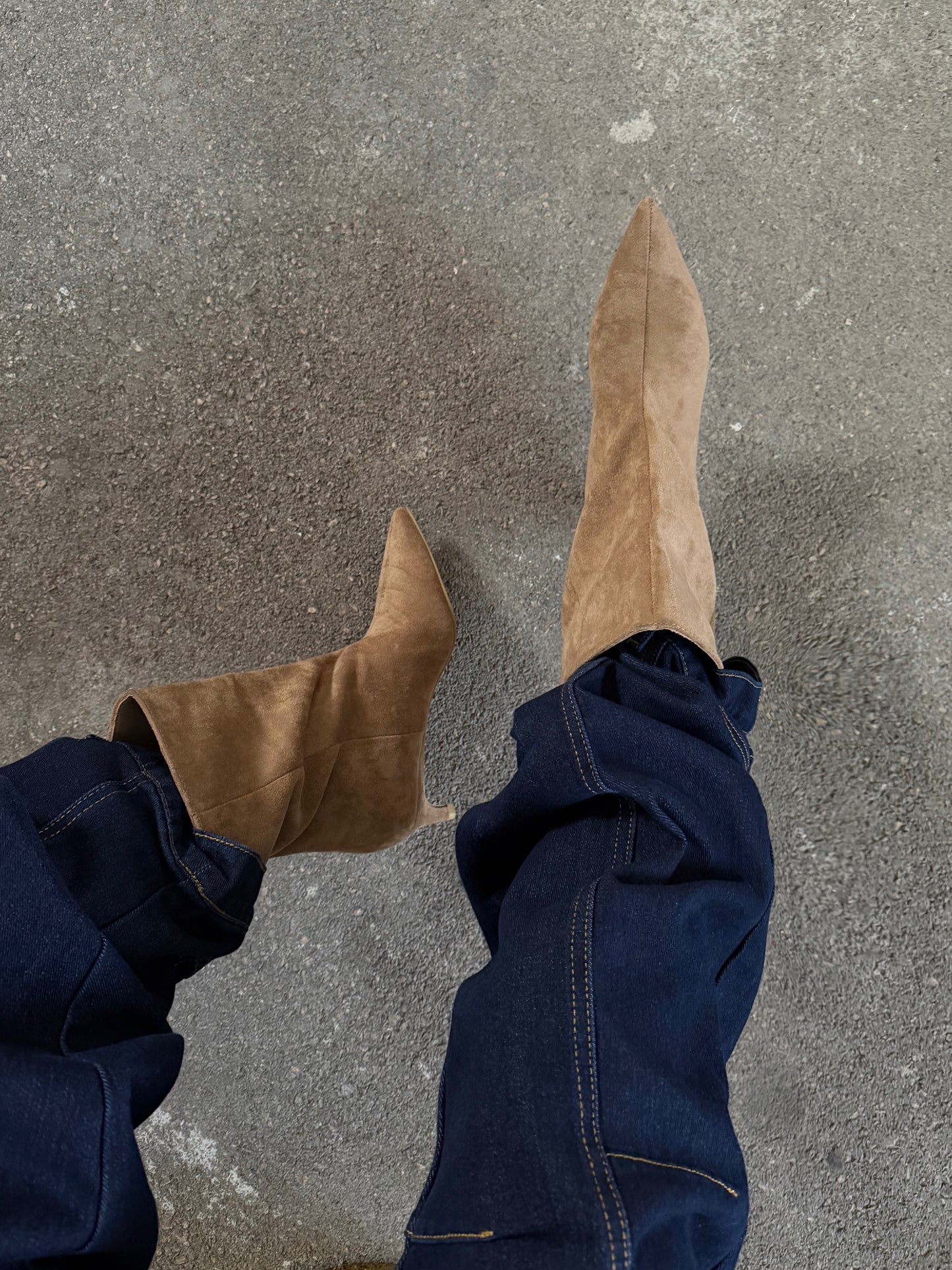 STIVALETTO SCAMOSCIATO DENISE - CAMEL 788-259