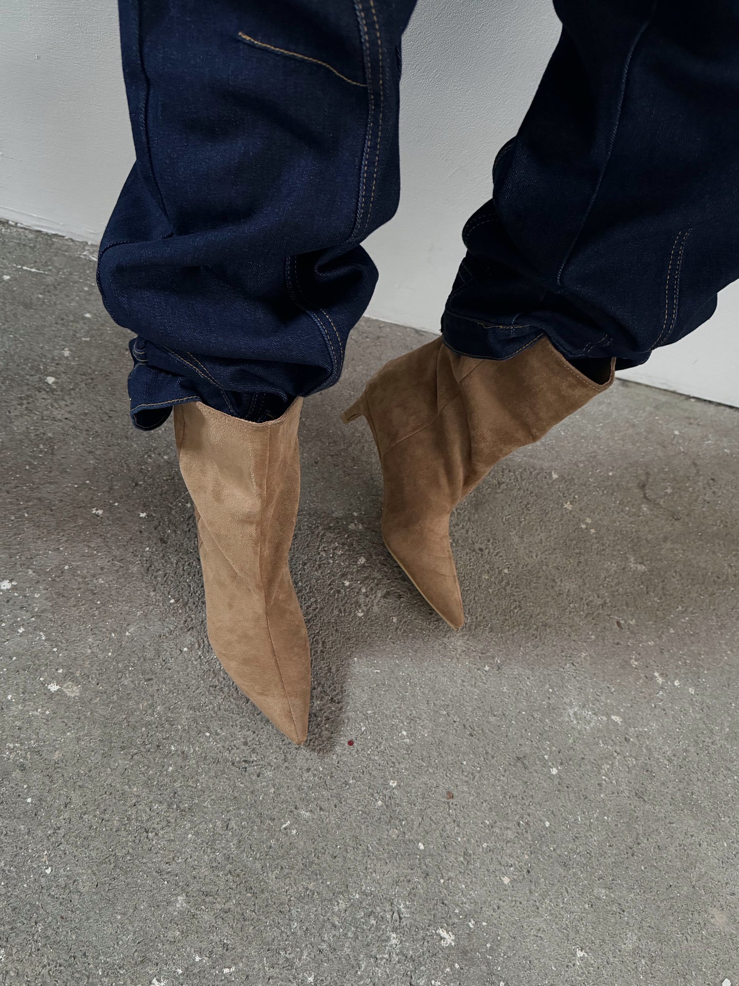 STIVALETTO SCAMOSCIATO DENISE - CAMEL 788-259