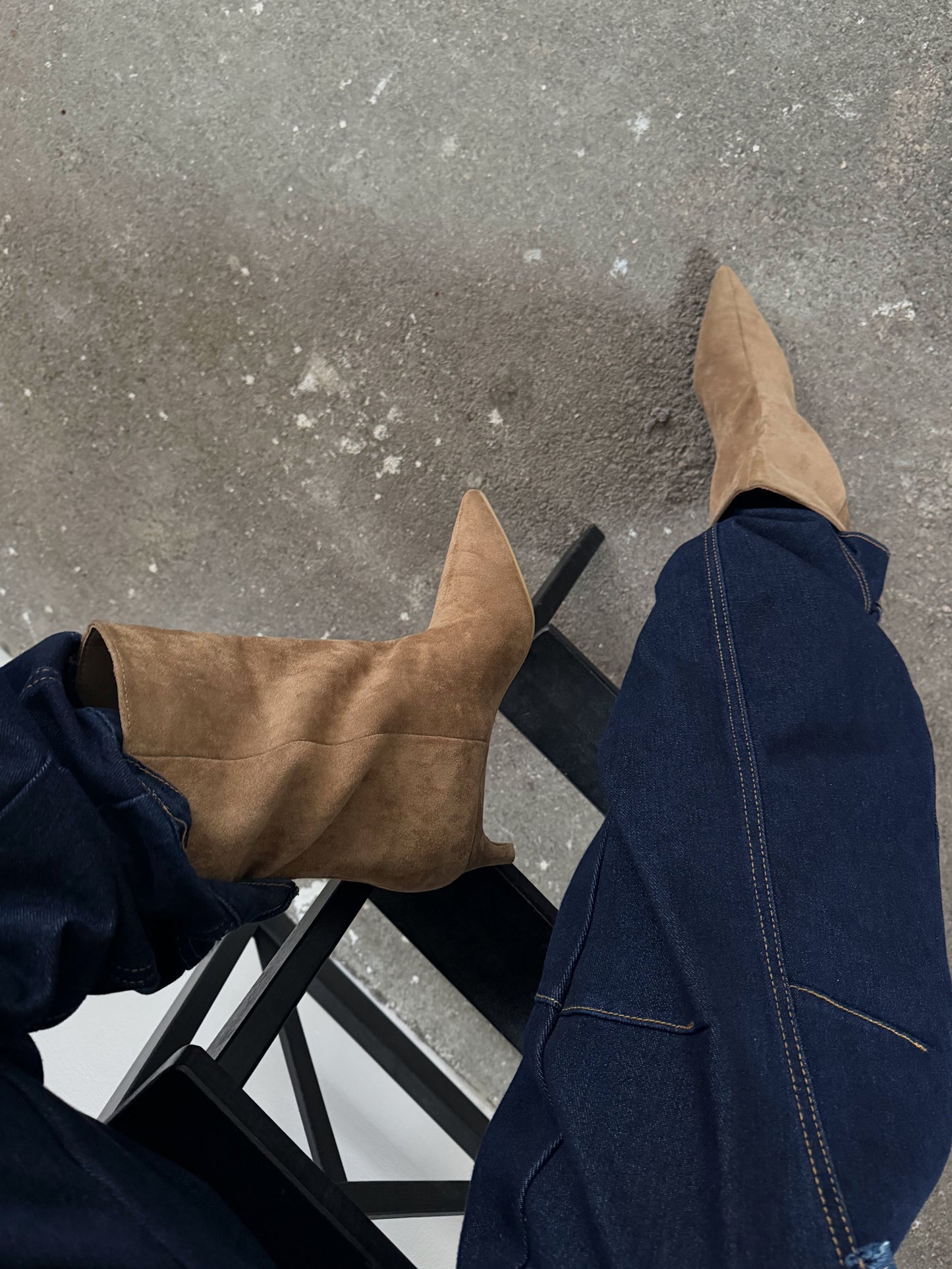 STIVALETTO SCAMOSCIATO DENISE - CAMEL 788-259