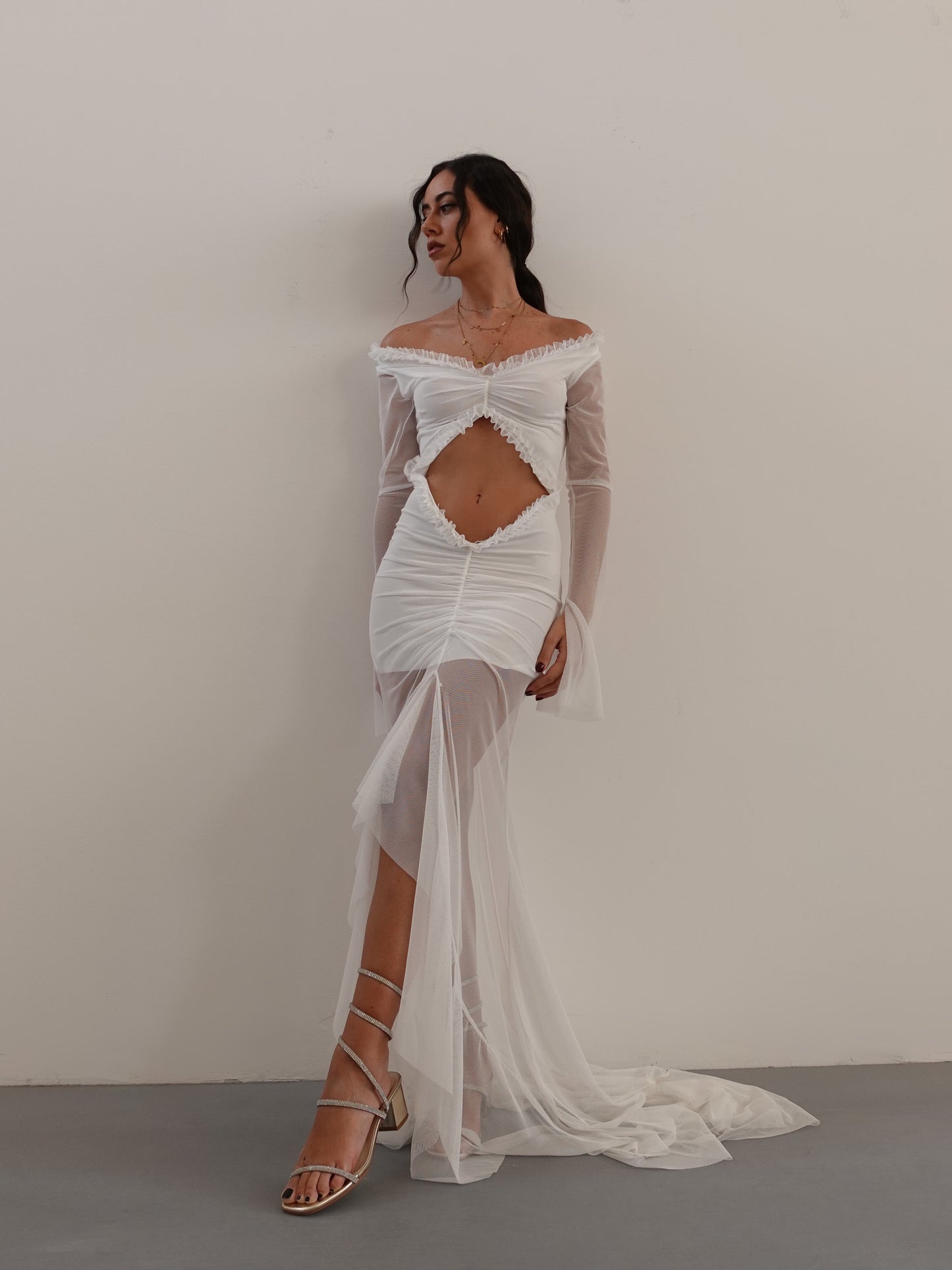 LONG DRESS KENDALL - BIANCO 1335