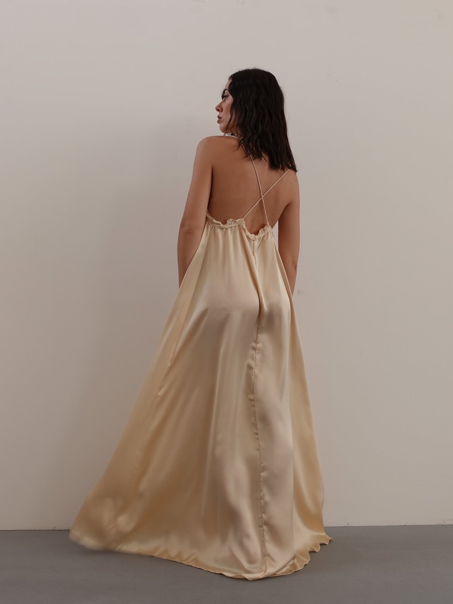 LONG DRESS TUNISI - CHAMPAGNE 3221