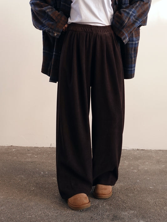 PANTALONI BALLOON A COSTE - CIOCCOLATO 5611