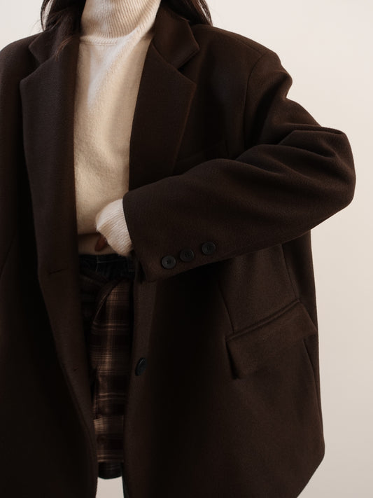 CAPPOTTO OVERSIZE - MARRONE VTGC-22