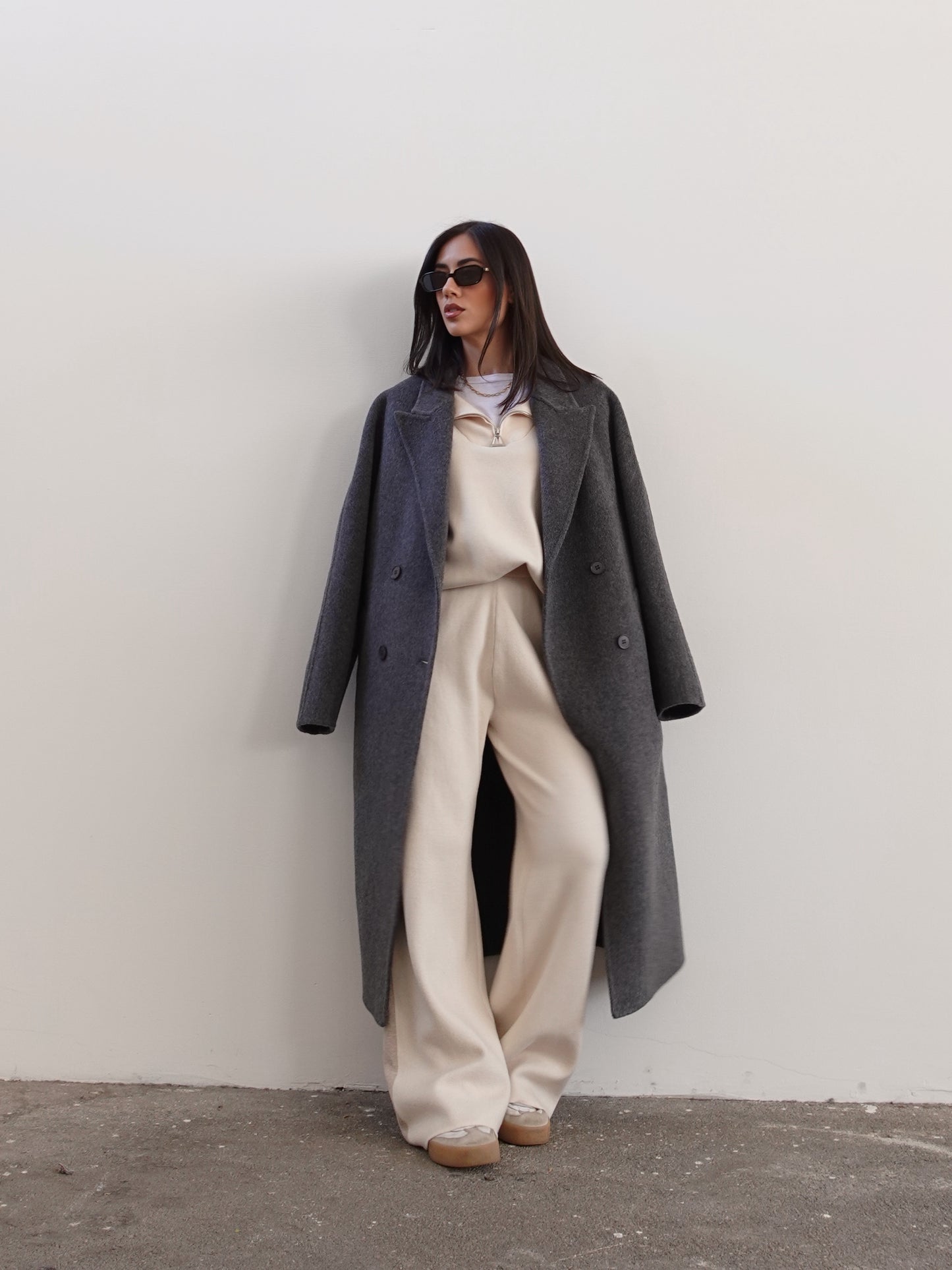 CAPPOTTO OVERSIZE IN LANA - GRIGIO N05