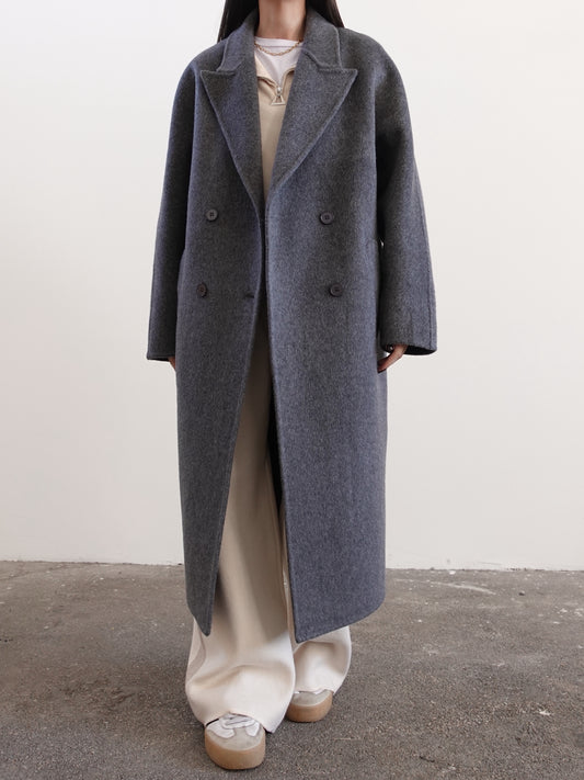 CAPPOTTO OVERSIZE IN LANA - GRIGIO N05