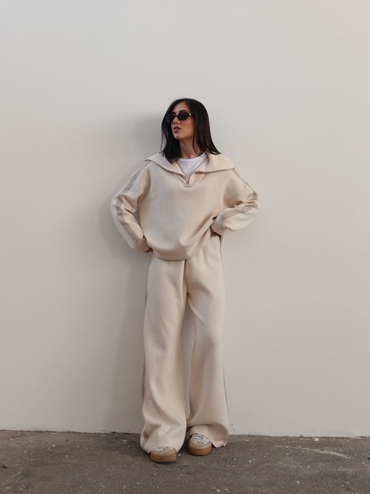 COORDINATO IN CASHMERE ROVANIEMI - PANNA 381AB