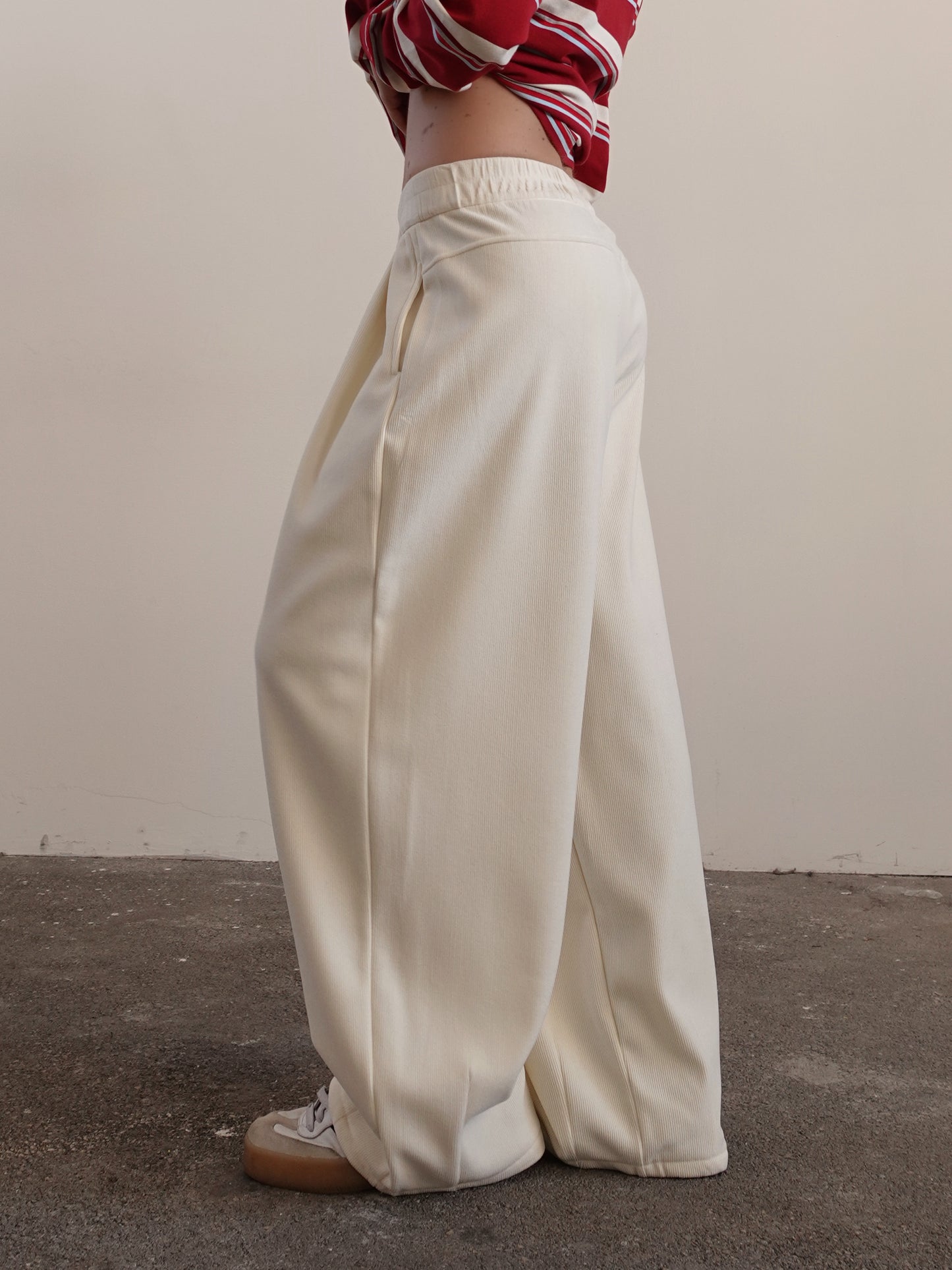 PANTALONI BALLOON A COSTE - PANNA 5611