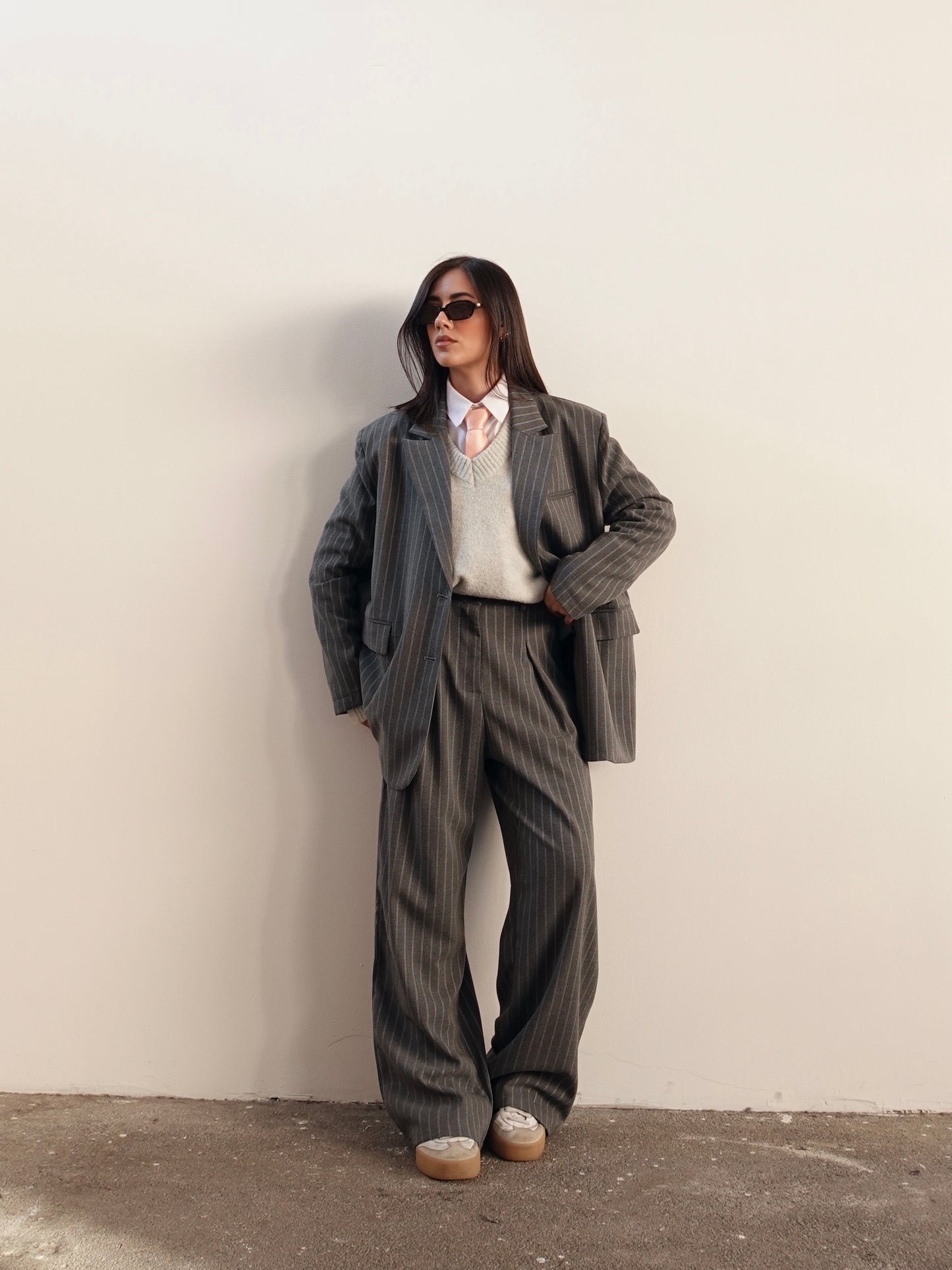 PANTALONI GESSATI BILBAO - GRIGIO 6320