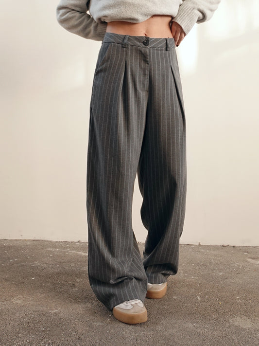 PANTALONI GESSATI BILBAO - GRIGIO 6320