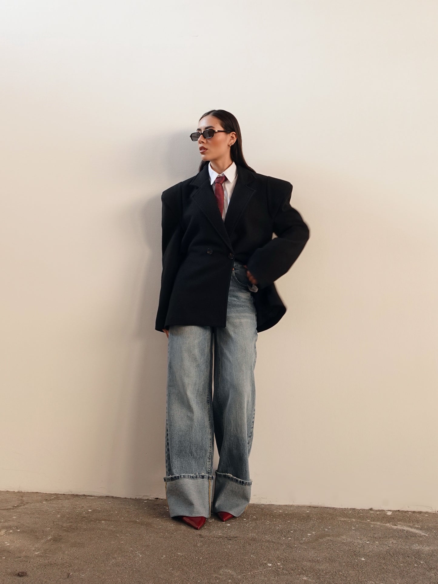 CAPPOTTO VENICE CON SPALLINE - NERO GLAD01