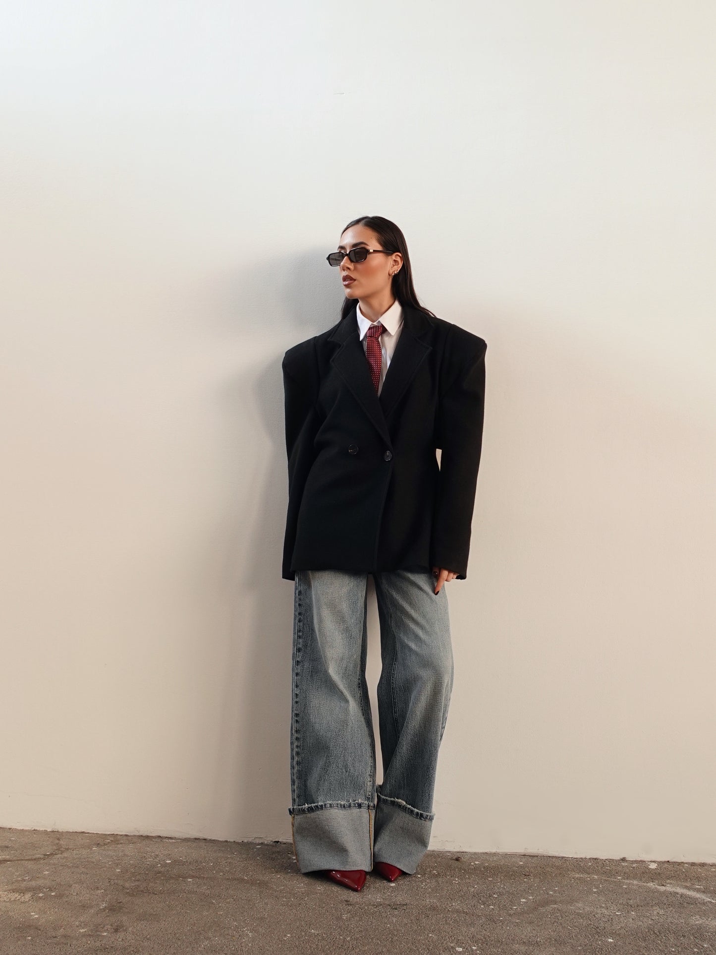 CAPPOTTO VENICE CON SPALLINE - NERO GLAD01