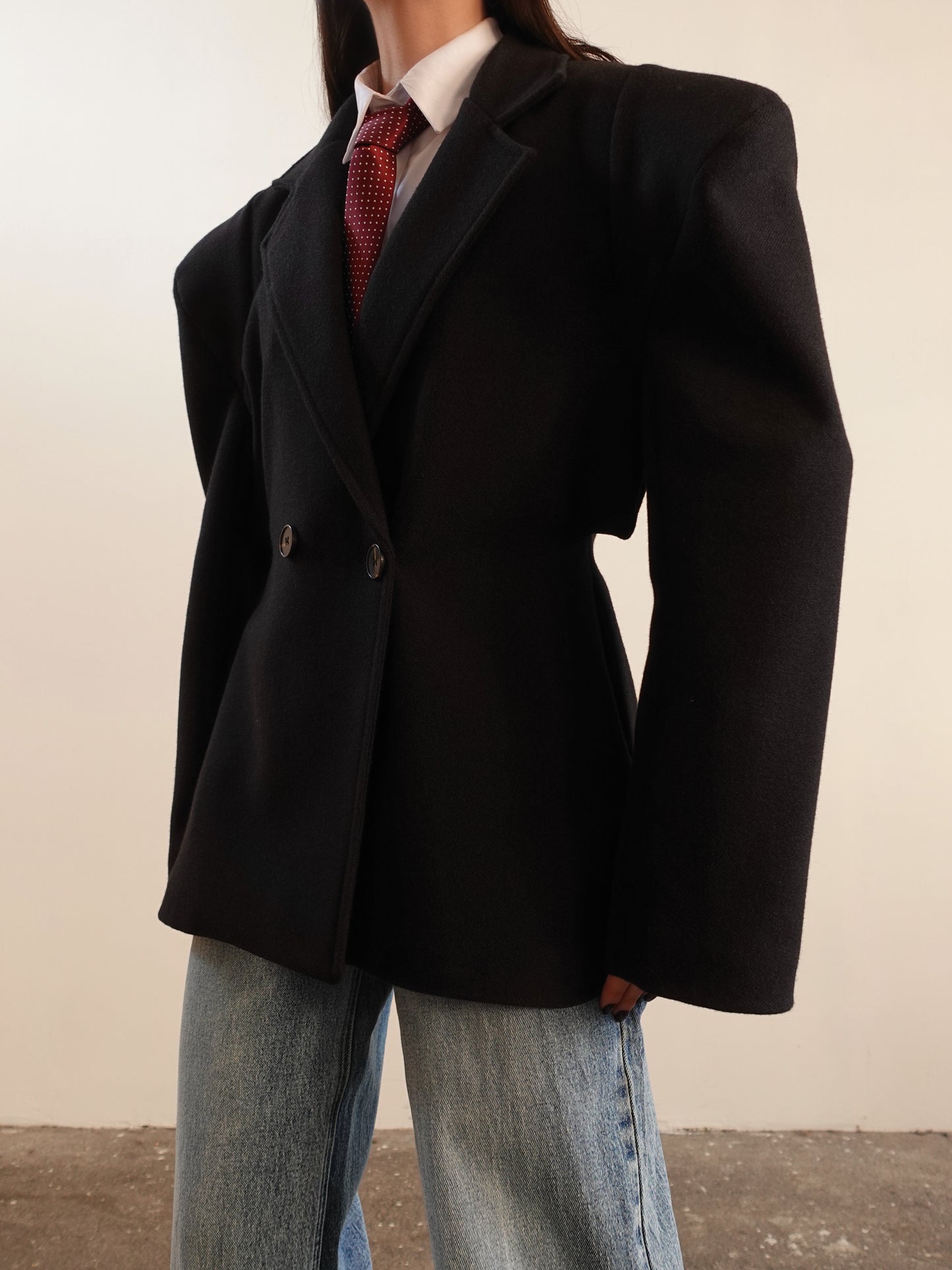 CAPPOTTO VENICE CON SPALLINE - NERO GLAD01