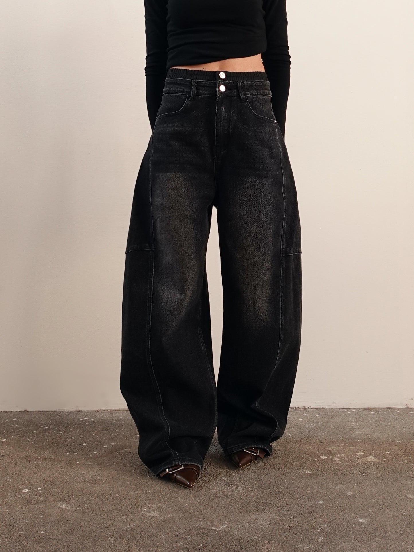 JEANS UNDERWEAR BALLOON FIT - NERO 32272